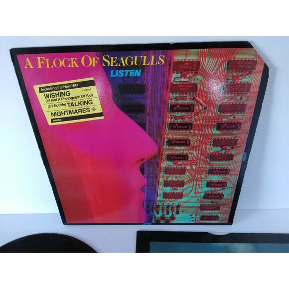 A Flock Of Seagulls Listen Vinyl LP Record New Wave SynthPop Wishing Promo Hype - Picture 4 of 6